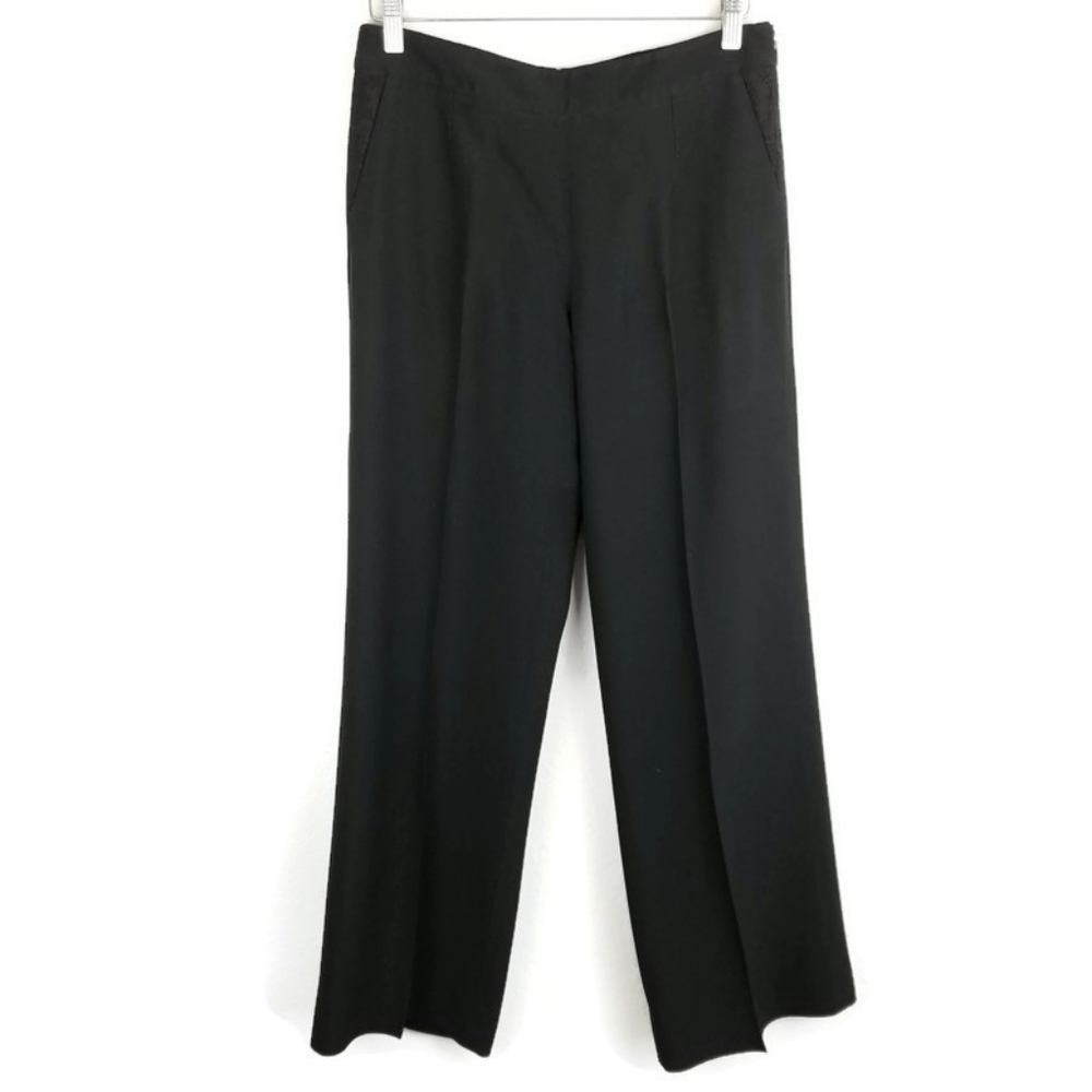 La Perla Trouser Pant Peek-A-Boo Floral Pocket Det